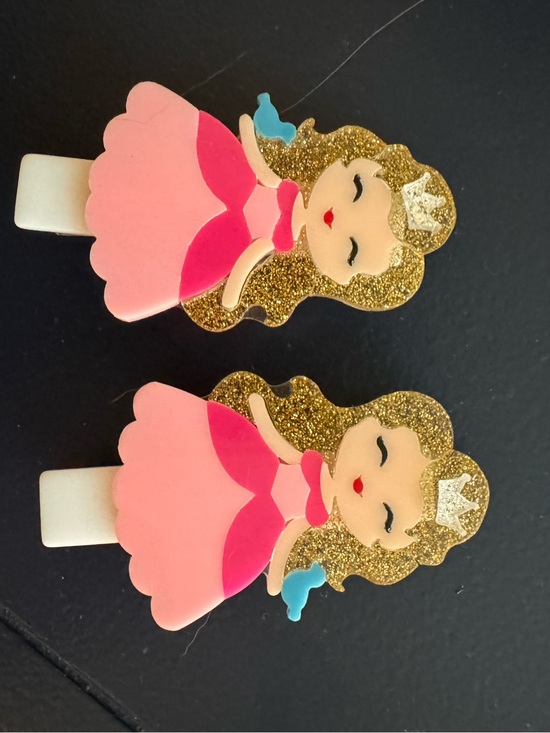 Other - Pair of Aurora/Sleeping Beauty glitter hair clips